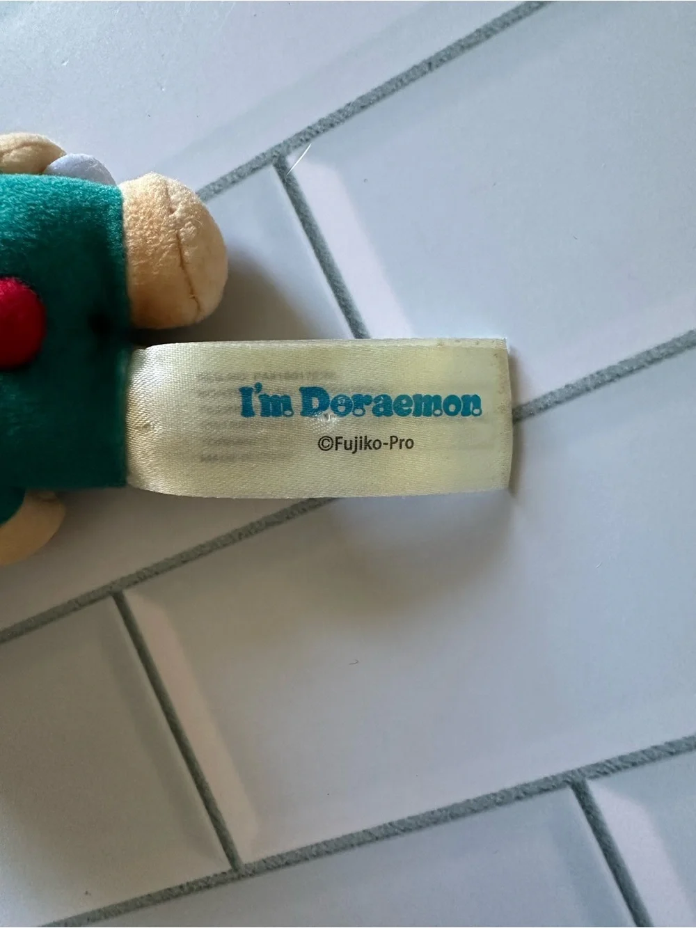 Hawaii I’m Doraemon Teal Plush Toy - Surfboard Collectible Key Chain